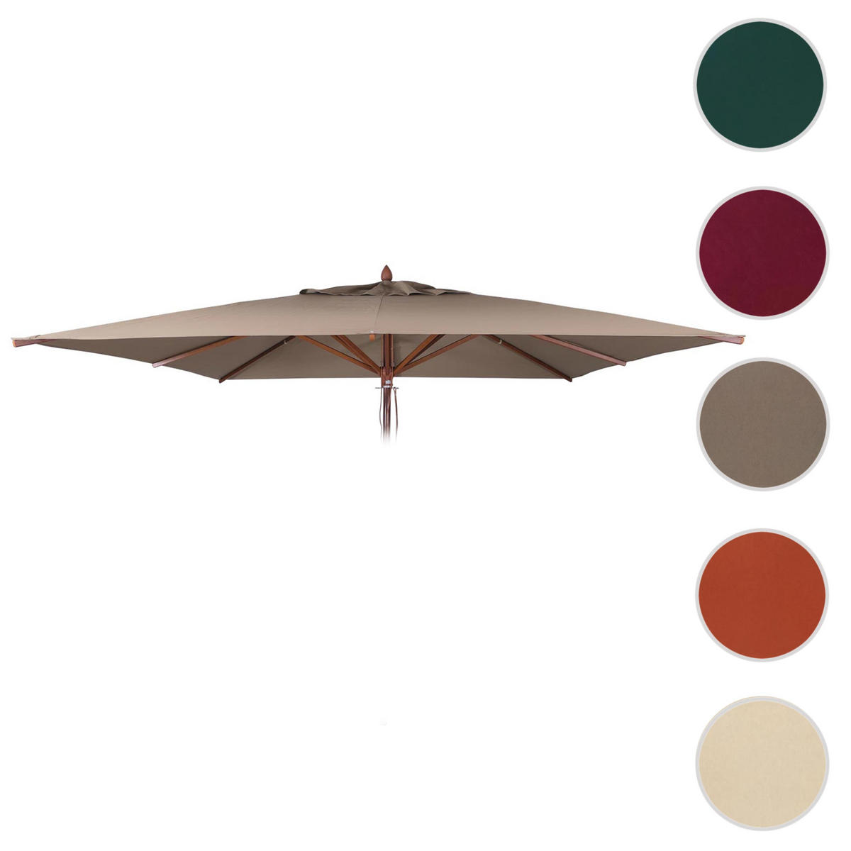 SCHIRMBEZUG C57B taupe - Taupe, Textil (300/300cm) - MCW