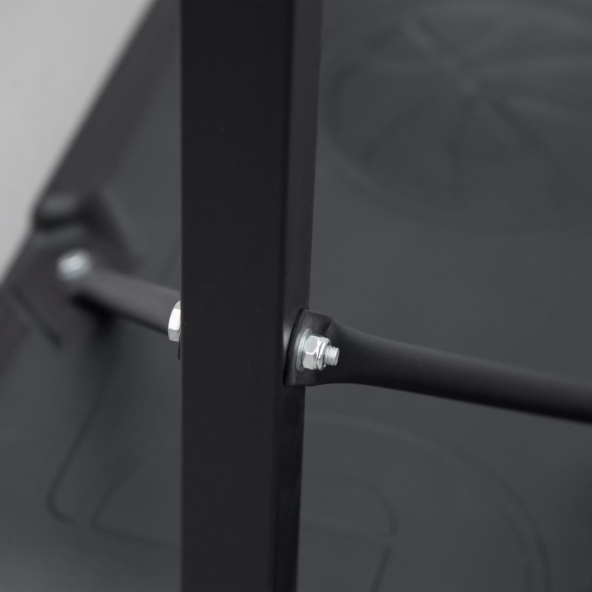 BASKETBALLKORB, Stahl, Schwarz, 73L x 49B x 250H cm - Schwarz, Metall (49/131cm) - HOMCOM