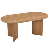 ESSTISCH walnuss-optik 180 cm oval für 4-6 personen - Walnussfarben, Holzwerkstoff (90/180/75.5cm) - Urban Meuble