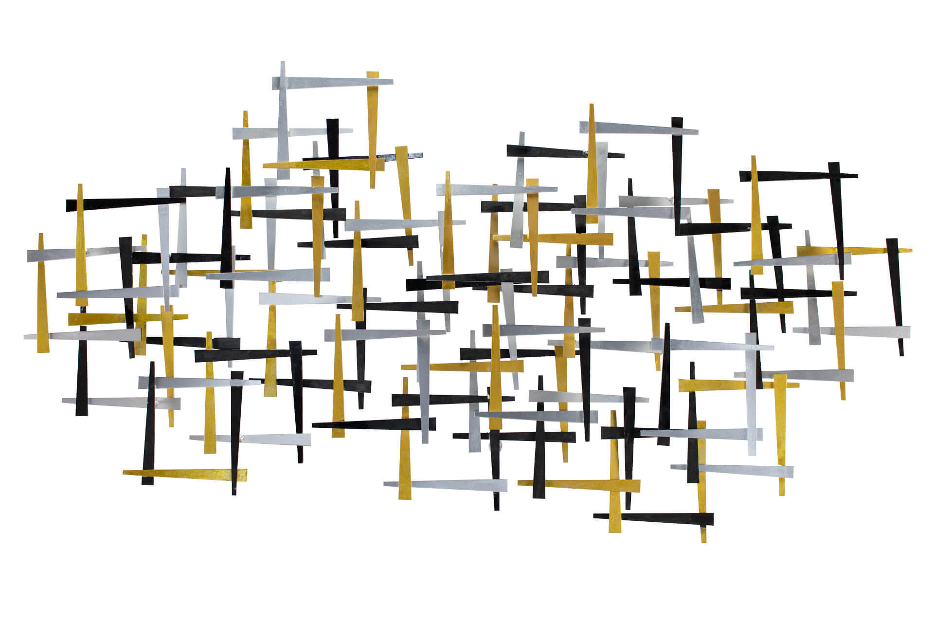 WANDDEKO Gold 108/60 cm - Goldfarben, Metall (3.89/60/4cm) - KUNSTLOFT