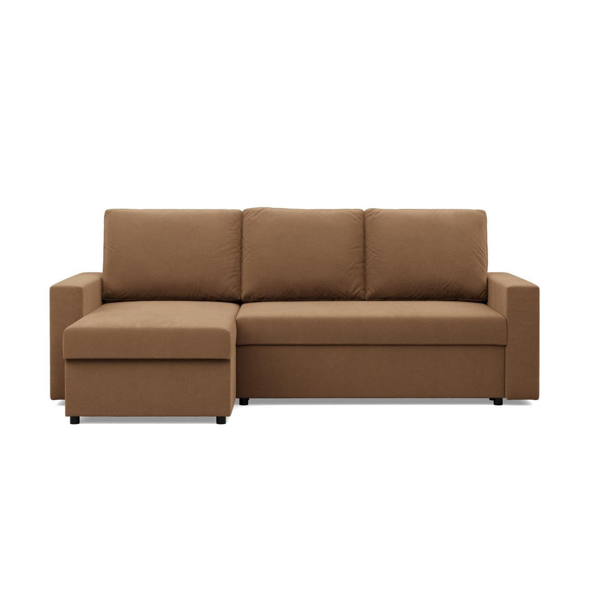 ECKSOFA MIT SCHLAFFUNKTION NEO, Braun - Braun, Textil (231/140cm) - Mebligo