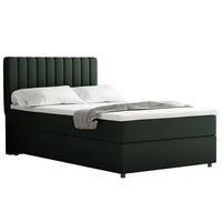 BOXBETT Everest 120 x 200 cm Einzelbett mit hochwertiger Bonell-Matratze und Topper - Grün, Holz (120/200cm) - Panda Möbel