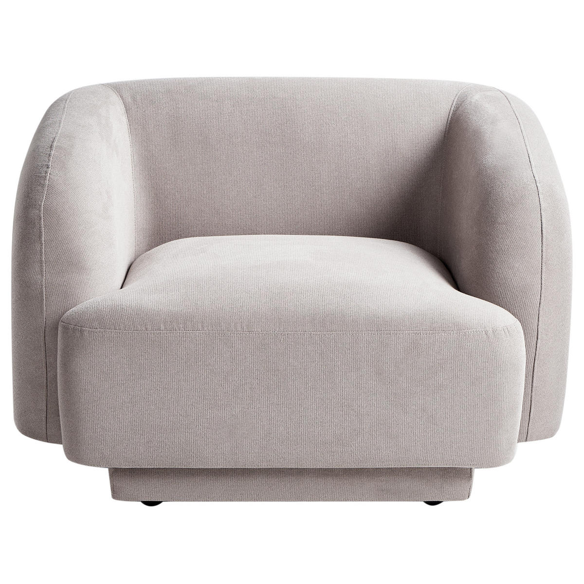 SESSEL Hellgrau Skjanes - Hellgrau, Textil (102/69/81cm) - Beliani