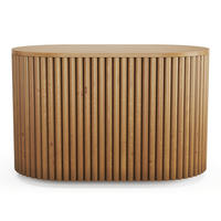 WASCHBECKENUNTERSCHRANK - 90 cm x 50 cm - Holz, Platte - Naturfarben Hell - TOWARI - Naturfarben, Holz (90/56/50cm) - Vente-Unique