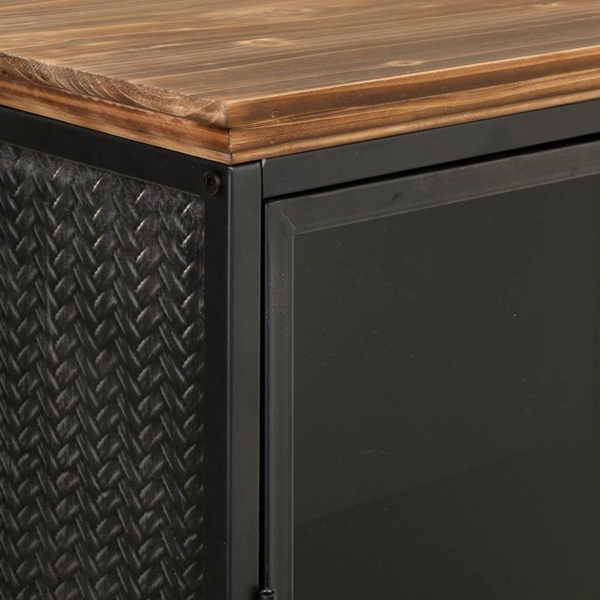 SIDEBOARD 161x41x51 cm - Schwarz, Metall (161/50/41cm) - Wanderlust