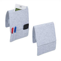 2XBETTTASCHE - Grau, Textil (3/25/33.5cm) - Relaxdays