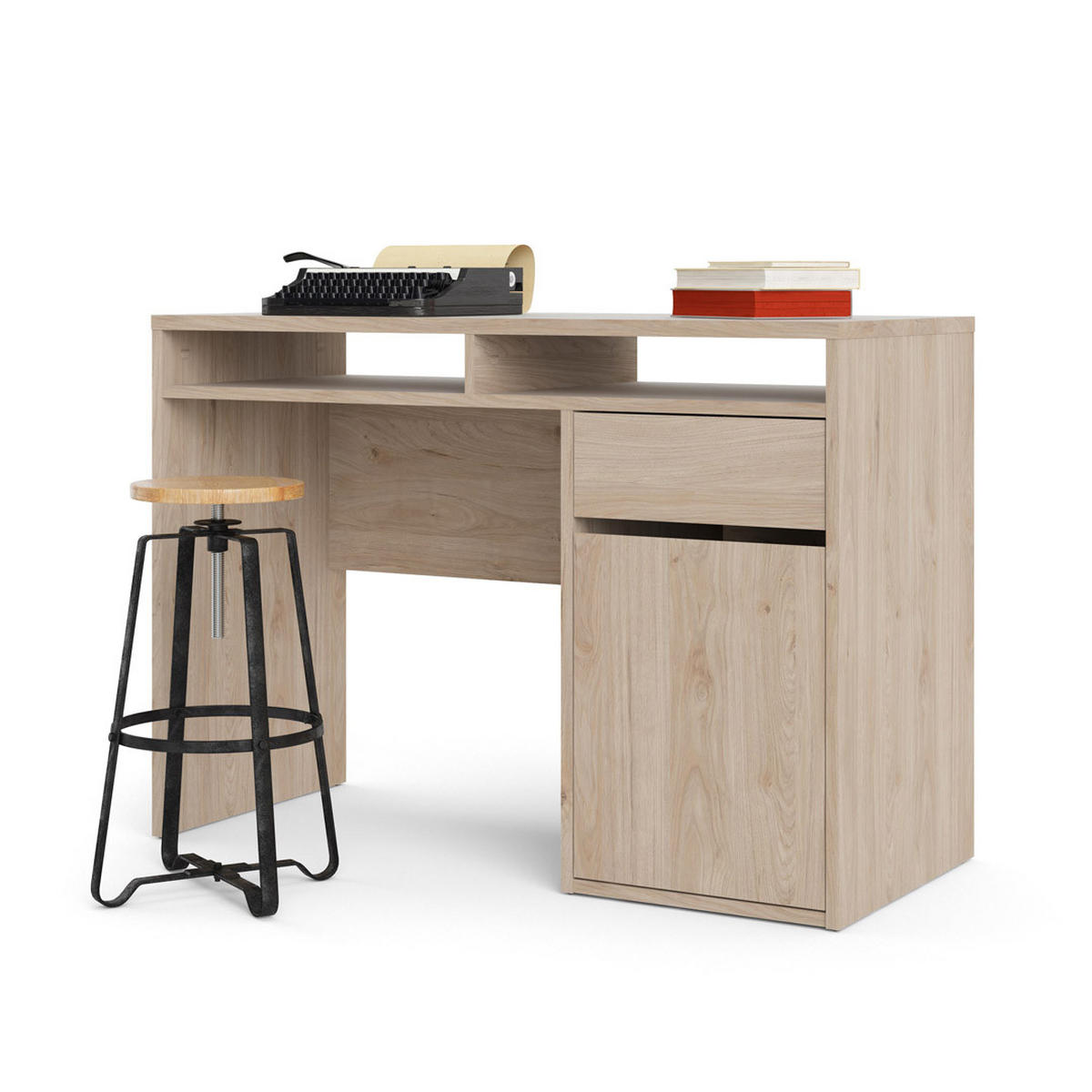 SCHREIBTISCH Braun - Braun, Holzwerkstoff (49/111/78cm) - ebuy24