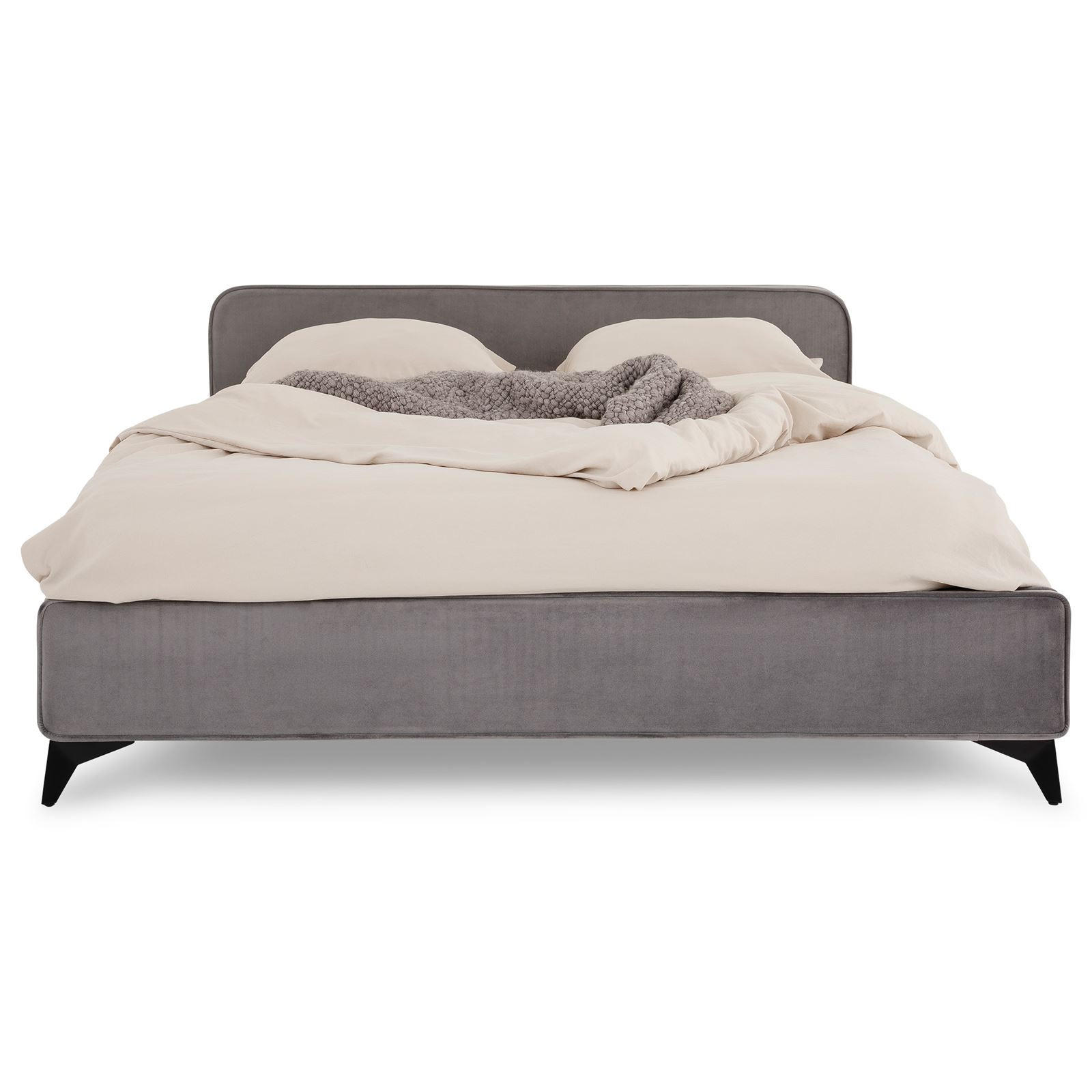 POLSTERBETT LAVORO 140X200 CM - Grau, Textil (140/200cm) - IDIMEX