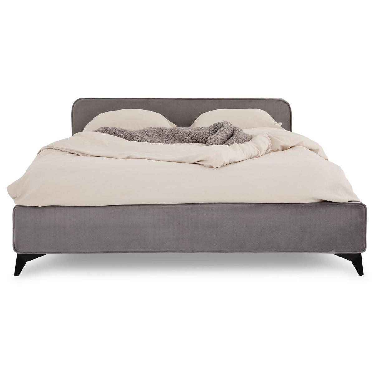 POLSTERBETT LAVORO 140X200 CM - Grau, Textil (140/200cm) - IDIMEX