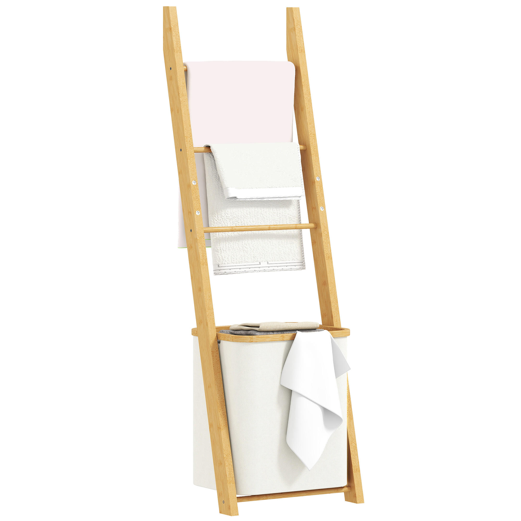 BADREGAL DE-10537 Cremeweiß - Creme, Naturmaterialien (35/133/43cm) - ComfortXL