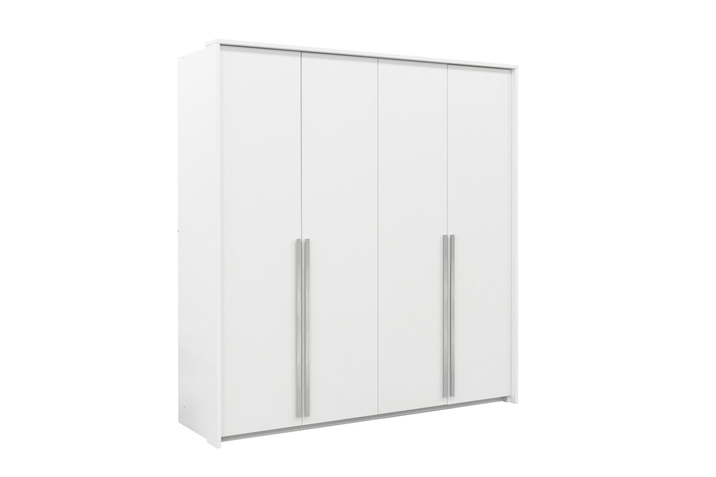 KLEIDERSCHRANK GENEVE 210/217/65 cm in Weiß Matt - Weiß, Holzwerkstoff (210/217/65cm) - Deine Möbel 24