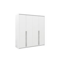 KLEIDERSCHRANK GENEVE 210/217/65 cm in Weiß Matt - Weiß, Holzwerkstoff (210/217/65cm) - Deine Möbel 24