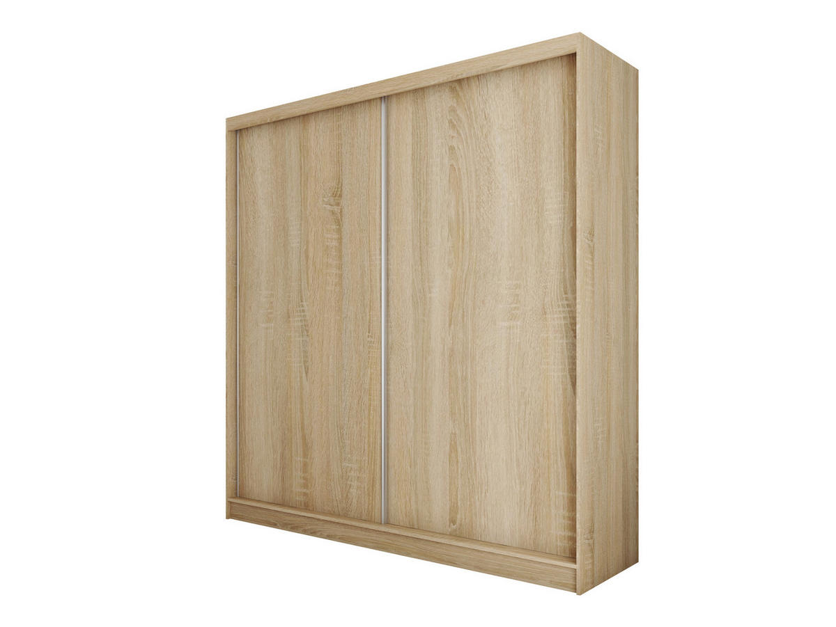 SCHWEBETÜRENSCHRANK SOFIA 200/216/61 cm 2-türig Sonoma Eiche - Sonoma Eiche, Holzwerkstoff (200/216/61cm) - MASSENO