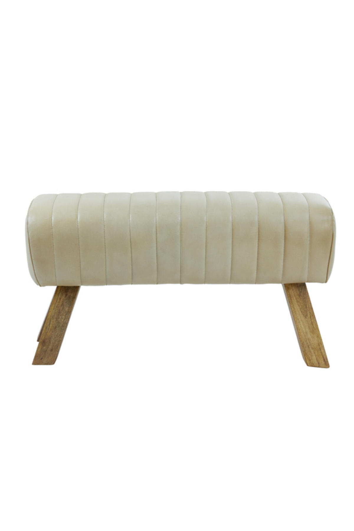 BANK Ramy Braun 90/31/46 cm - Hellbraun, Leder (31/46/90cm) - Light & Living