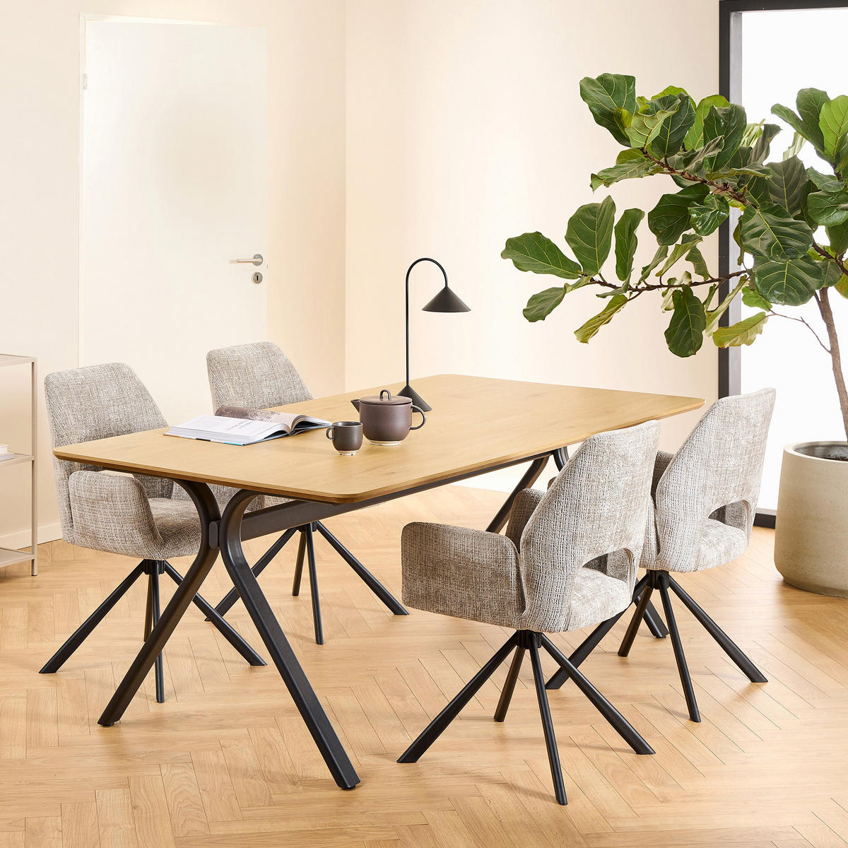 DREHSTUHL Fente 2er-Set Olivgrün - Olivgrün, Textil (59/87/62cm) - Pillovely