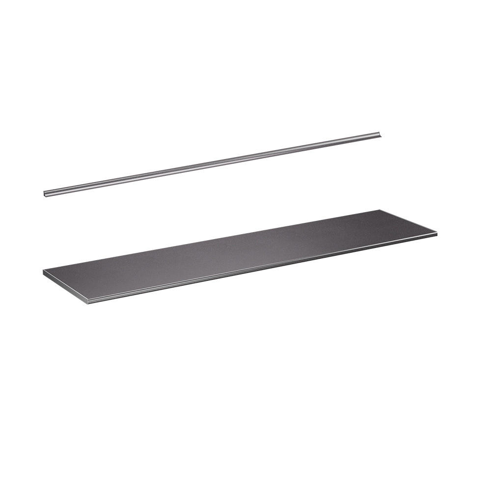 KUCHYNSKÁ DOSKA R-Line, Žula, 240 cm - antracitová, kompozitné drevo (240/2.8/60cm) - Vicco