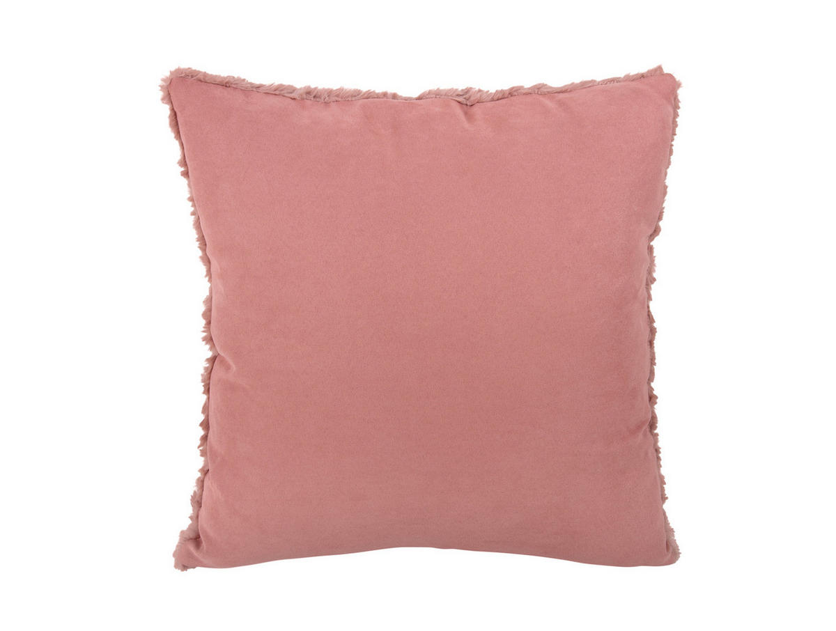 DEKOKISSEN Tierno Furry 45/45/8 cm - Pink, Kunststoff (45/45cm) - Present Time
