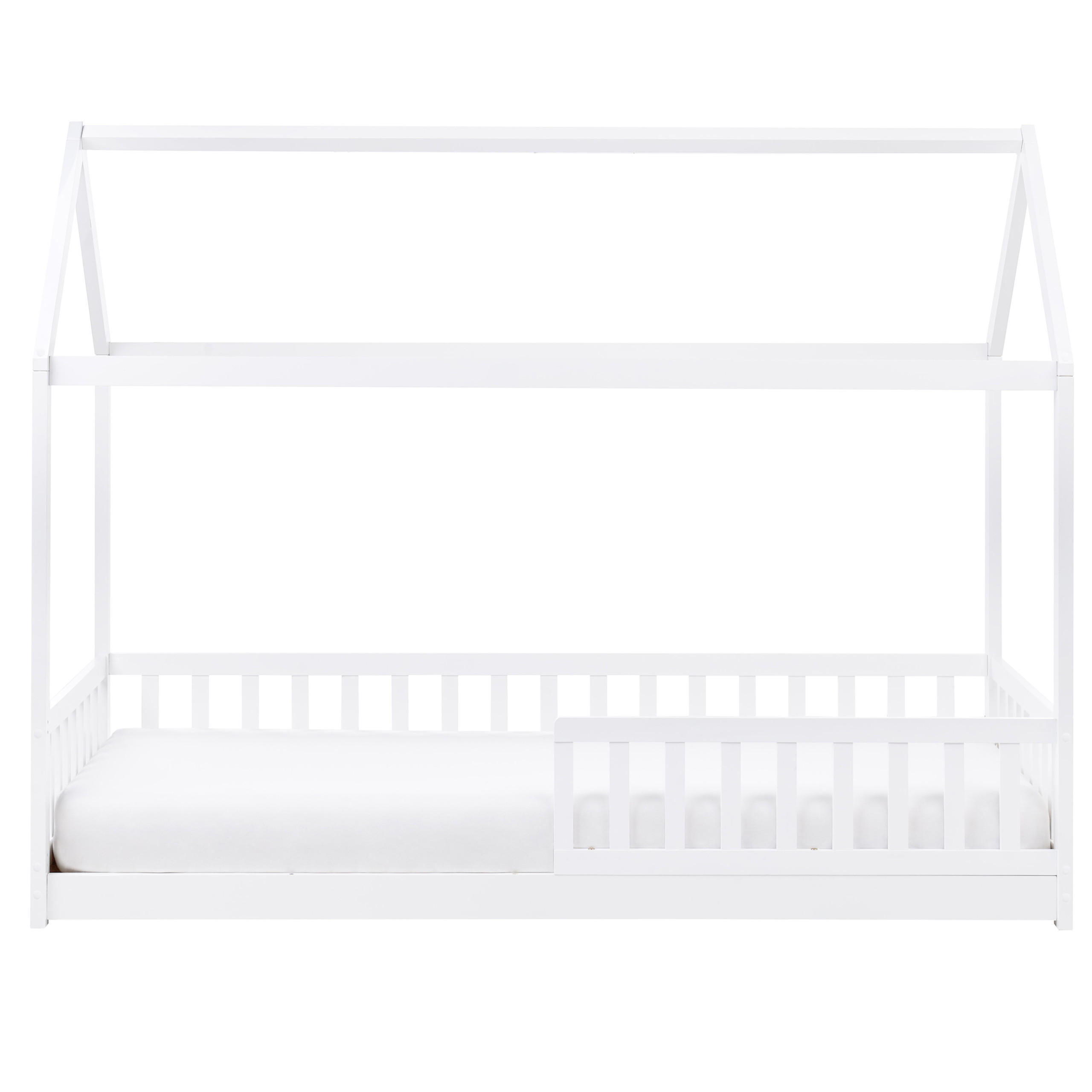 KINDERBETT 90x200 cm Weiß Cossaye - Weiß, Holz (90/200cm) - Beliani