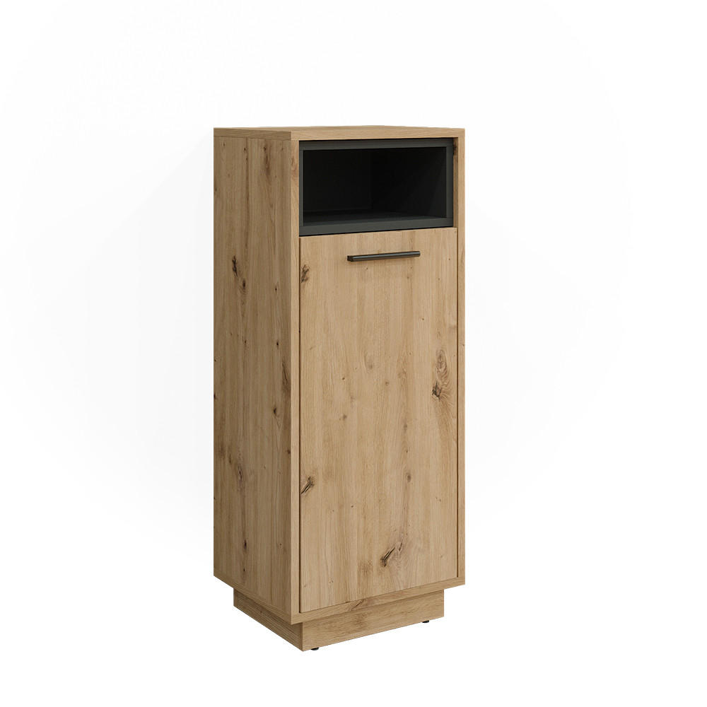 MIDISCHRANK Beatrice Artisan-Eiche 38 x 93 cm - Eiche Artisan, Holzwerkstoff (30/93/38cm) - Vicco