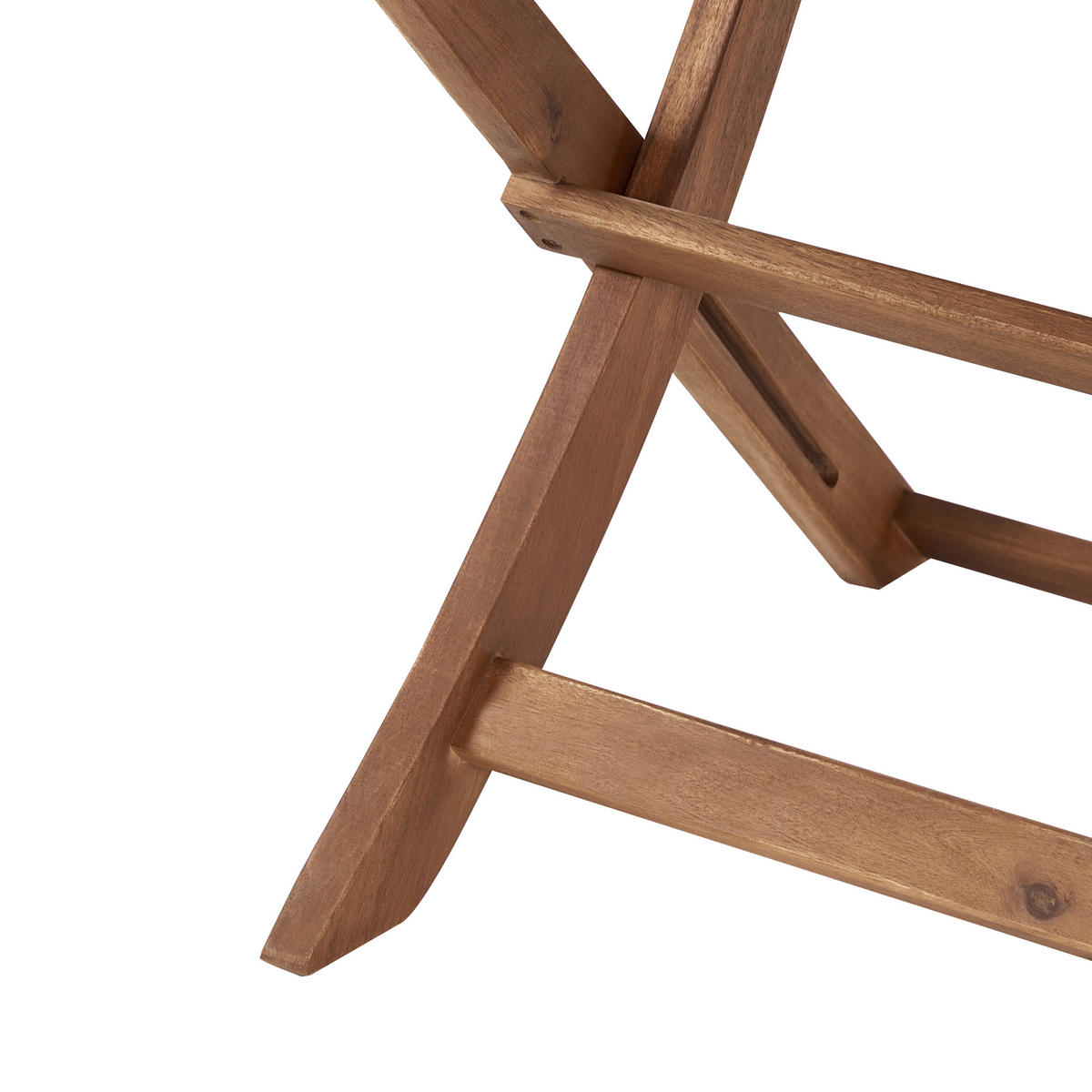 GARTENSTUHL 2er-Set Heller Holzfarbton Paraggi - Hellbraun, Holz (51/90/60cm) - Beliani