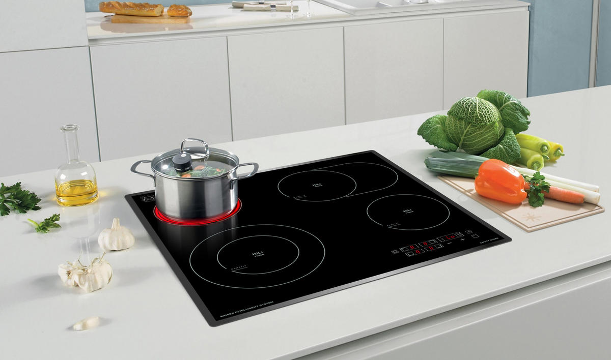 MULTIFUNKTIONS-ELEKTRO-BACKOFEN 60 cm EH 6344 N+KCT 6115 F Glaskeramik Kochfeld 60cm - Schwarz, Metall (59.4/59.4/57.5cm) - Kaiser Küchengeräte