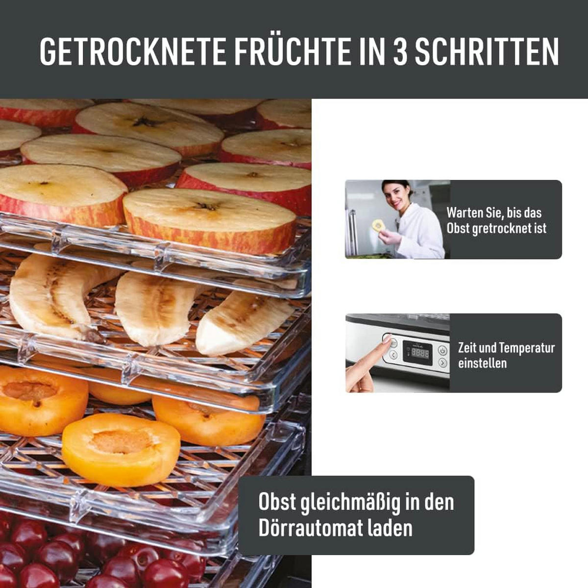 DÖRRAUTOMAT - Silberfarben, Kunststoff/Metall (21/25/32cm) - KitchenQuality