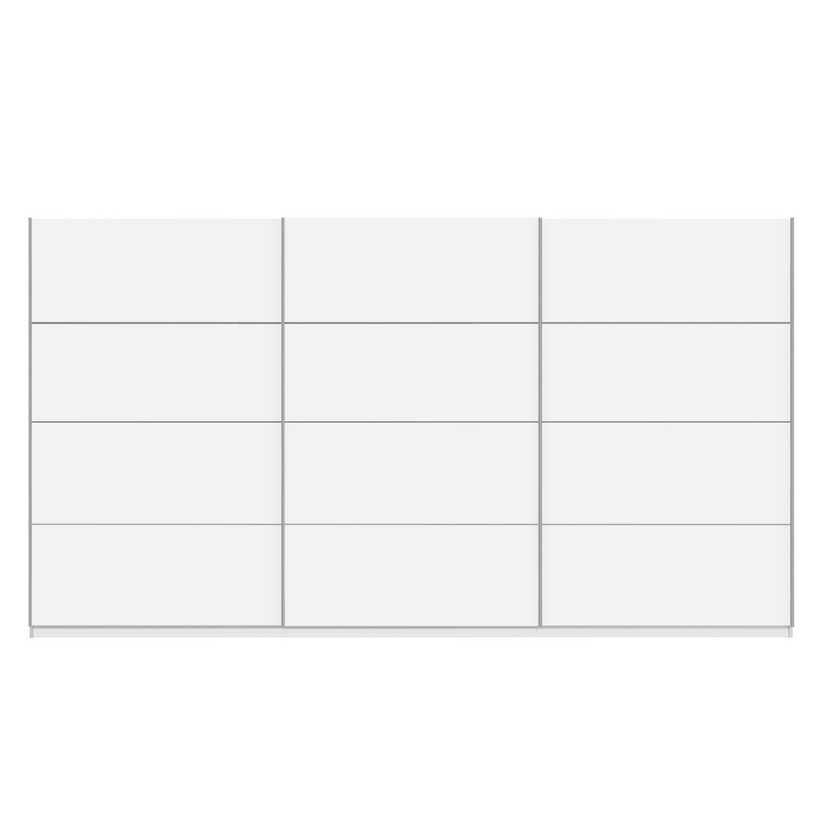 SCHWEBETÜRENSCHRANK - Weiß, Holzwerkstoff (405/222/68cm) - home24