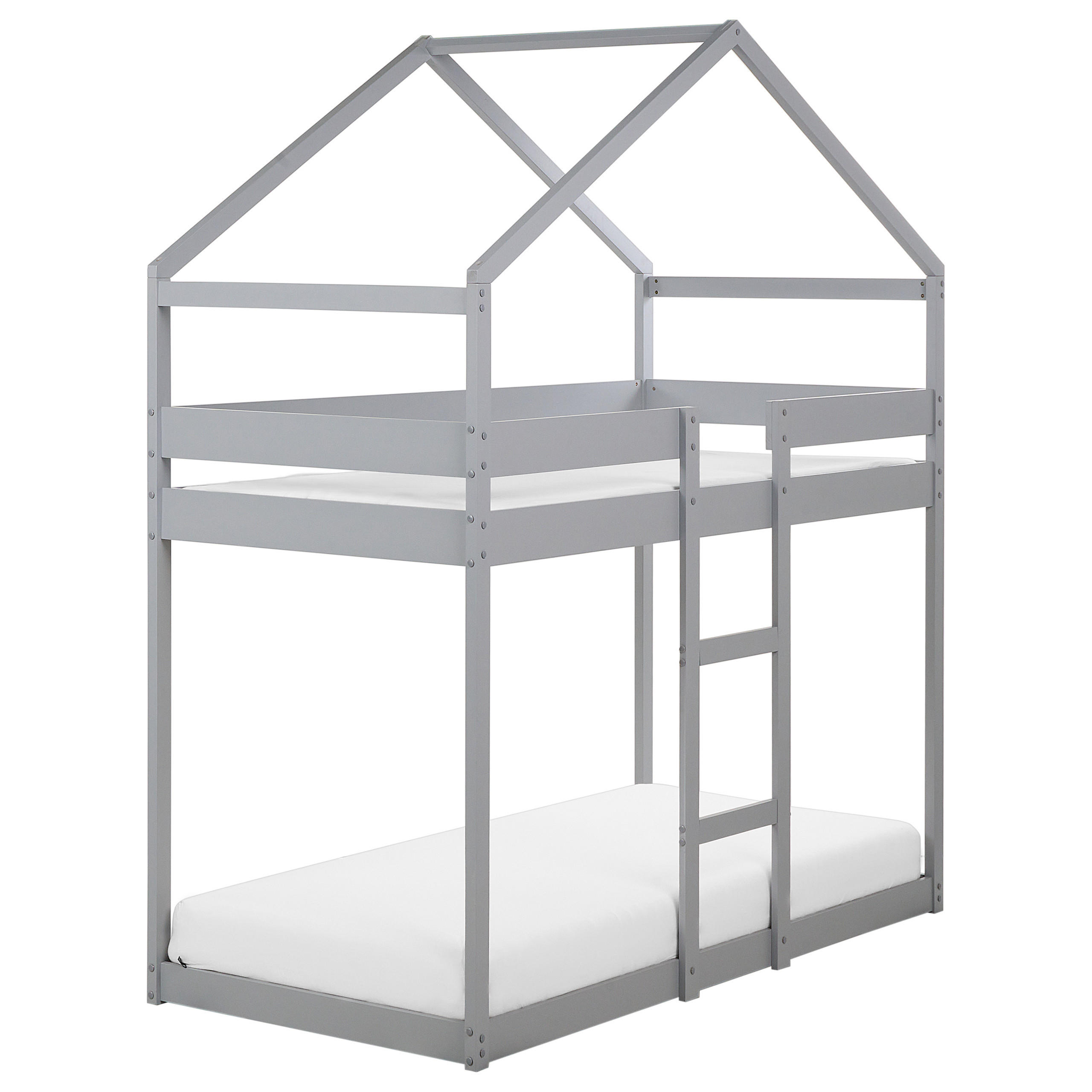 HOCHBETT 90x200 cm Grau Labatut - Grau, Holz (90/200cm) - Beliani