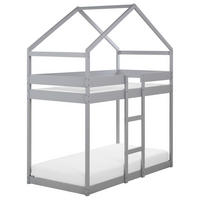 HOCHBETT 90x200 cm Grau Labatut - Grau, Holz (90/200cm) - Beliani