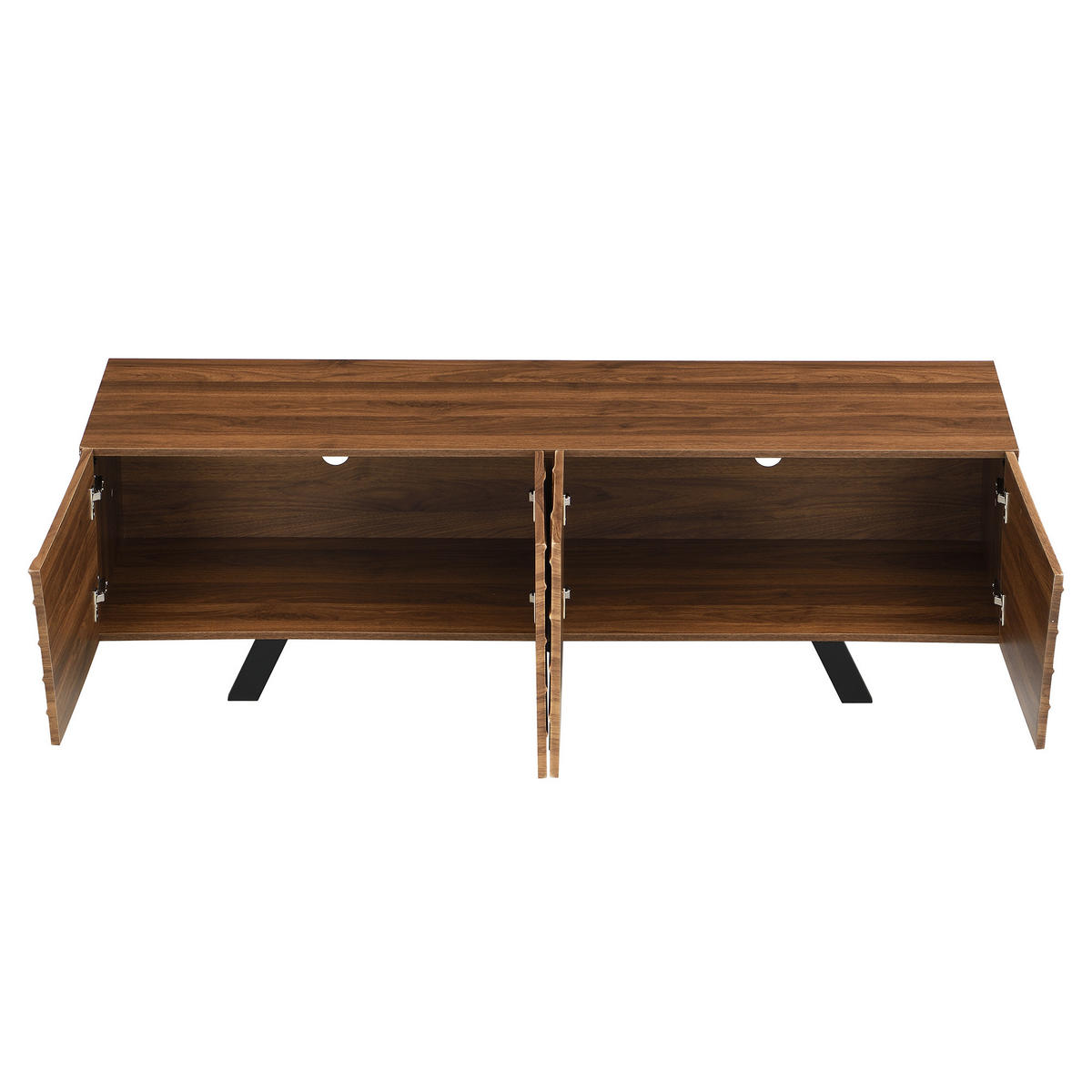 TV-LOWBOARD 160 cm in Walnuss-Optik Design - Walnussfarben, Holzwerkstoff (160/50.5/39cm) - Urban Meuble