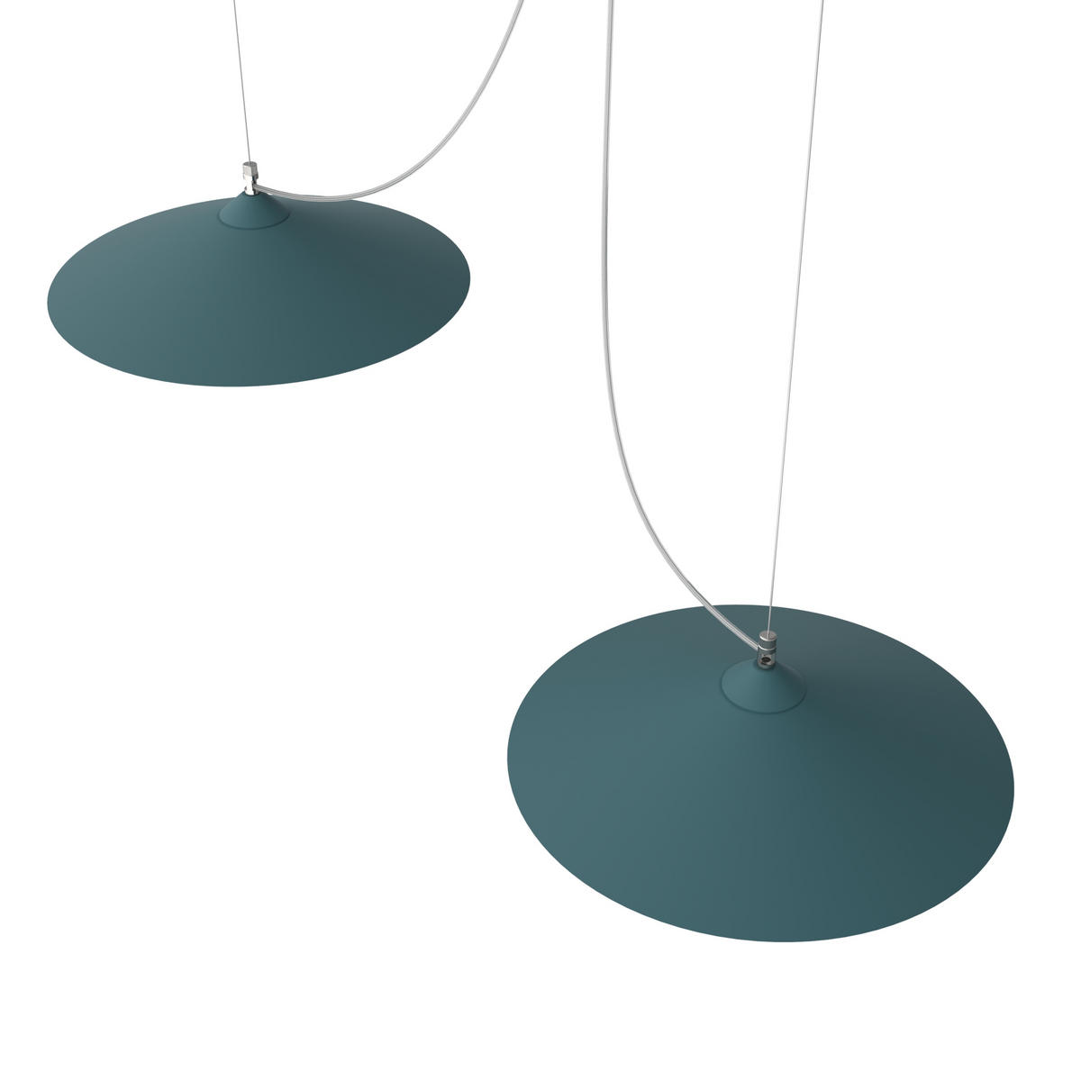HÄNGELEUCHTE - Blau, Metall (40/40/9cm) - Lumicom