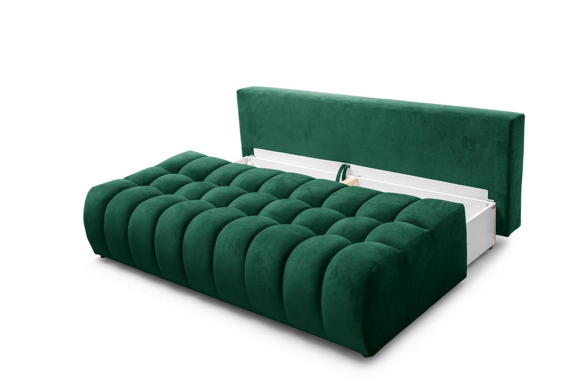 SOFA 200 cm in Grün - Grün, Textil (200/92/115cm) - Home Collective