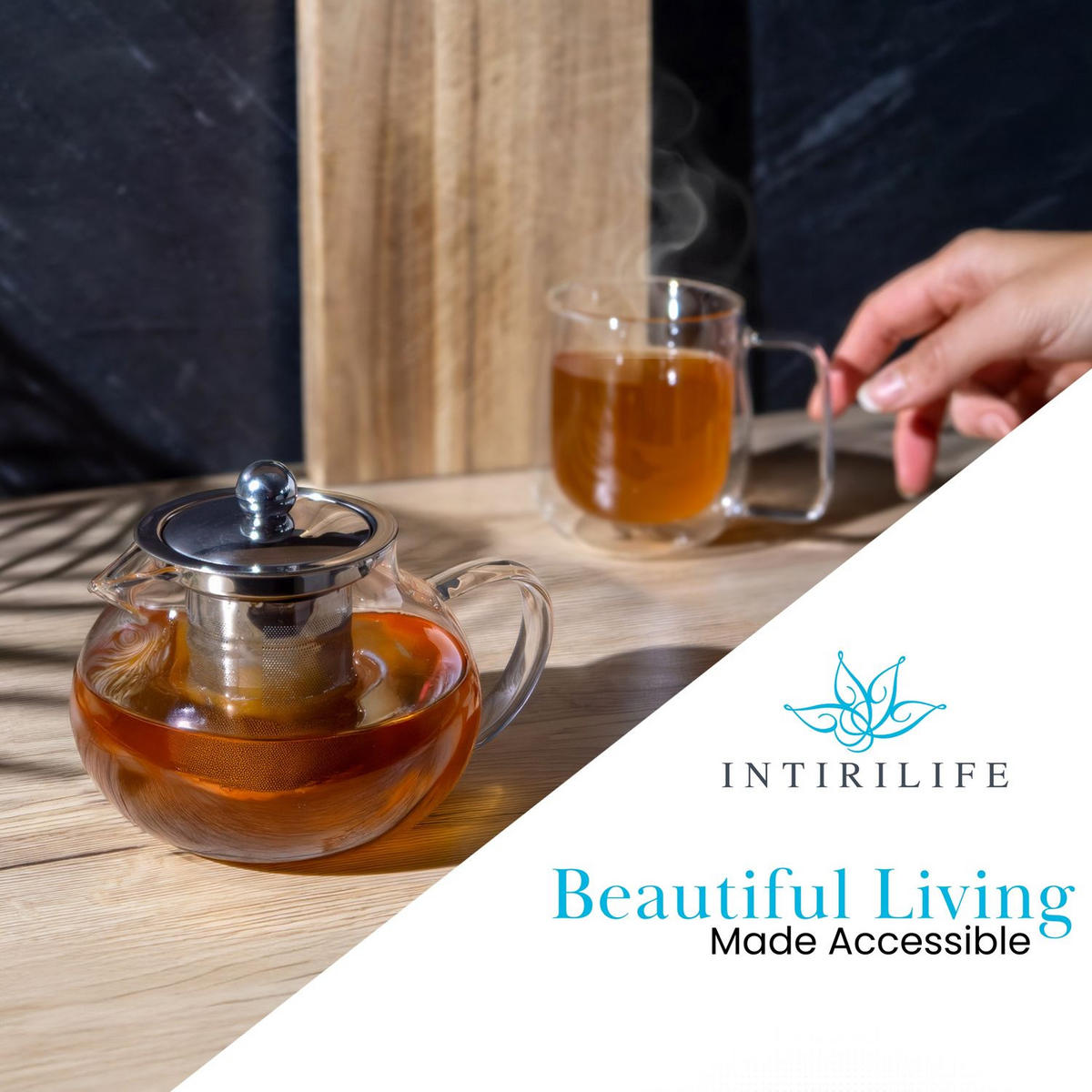 TEEKANNE mit Filter 650ml - Transparent, Glas (0.65L) - Intirilife