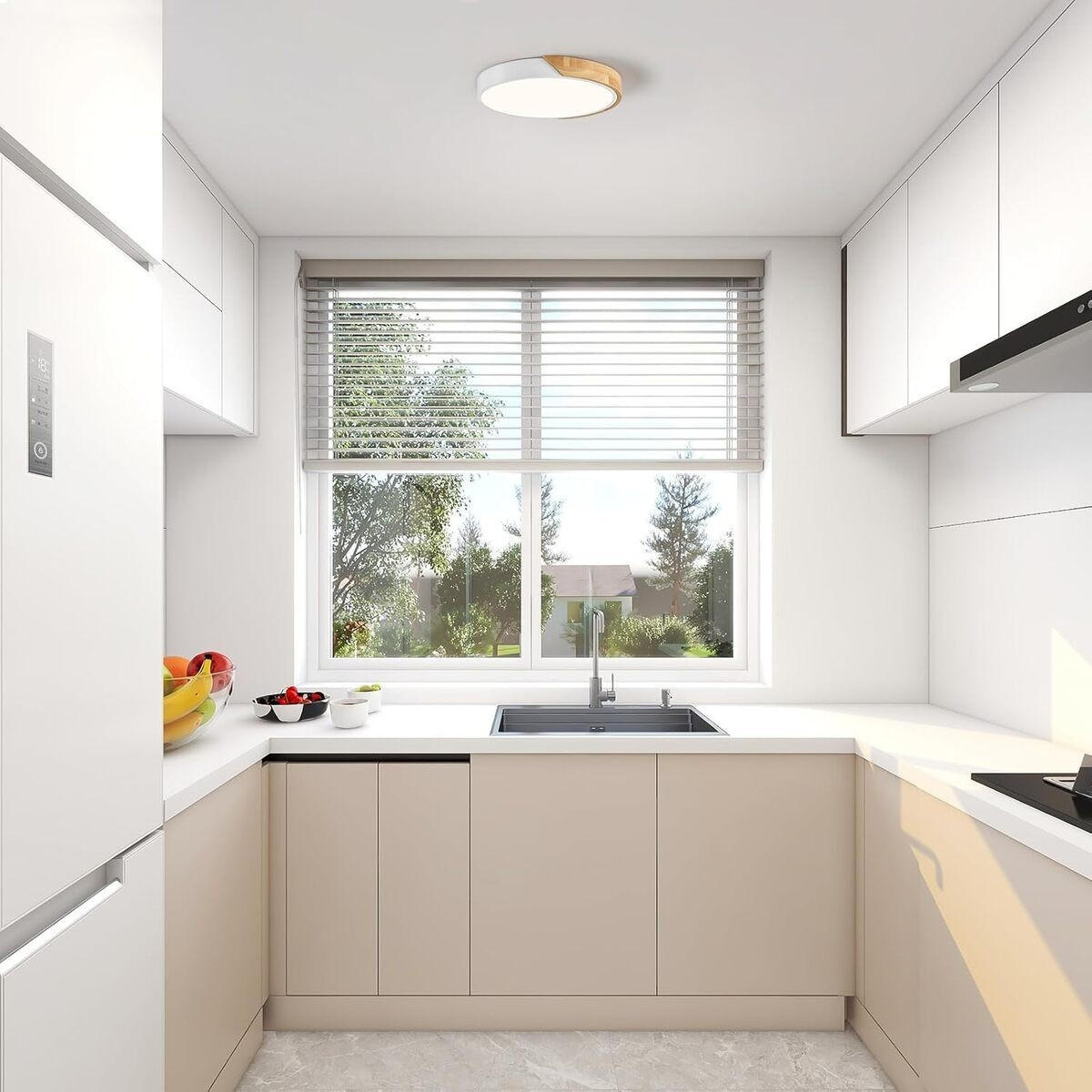 DECKENLEUCHTEN LED Modern Weiß rund - Weiß, Kunststoff (30/30/4cm) - Weltevree