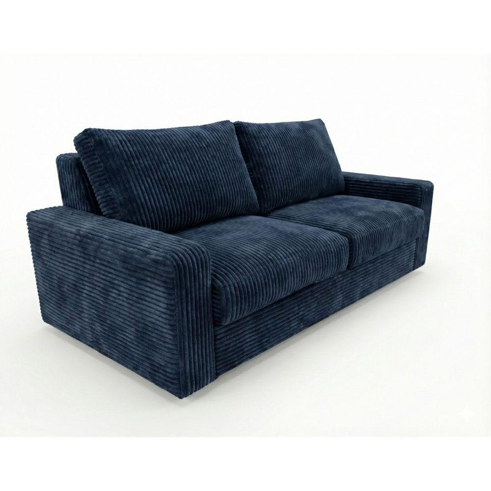 AN Furniture Store Schlafsofa Blau 216x81x100 cm
