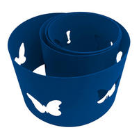 SICHTSCHUTZSTREIFEN zaun|zu PREMIUM dekor Schmetterlinge Sichtschutz Enzianblau 2,55m - Blau, Kunststoff (255/19cm) - ZAUN|ZU
