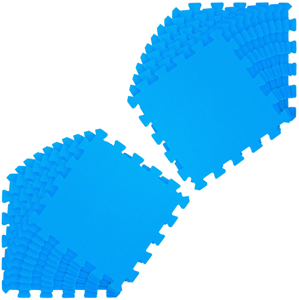 SPIELMATTE ab Null - 180/90/1 cm Puzzlematte Blau - Blau, Kunststoff (30/30cm) - Littletom