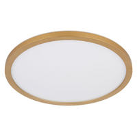 LED DECKENLEUCHTE Messing Opal - Messingfarben, Kunststoff (29.4/29.4/2.5cm) - Globo Lighting