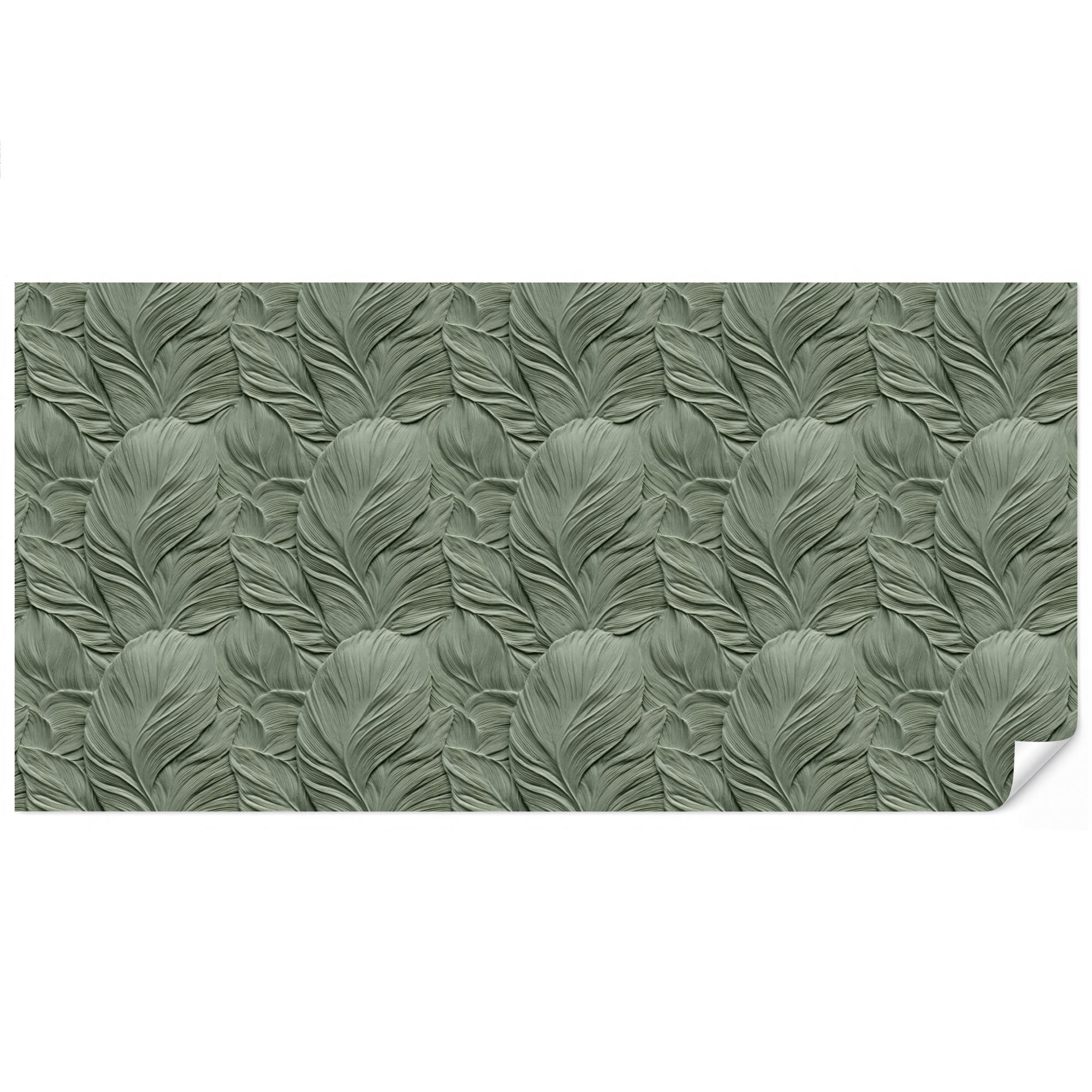 OnlyWow Tapete Salbeigrün 450x220 cm