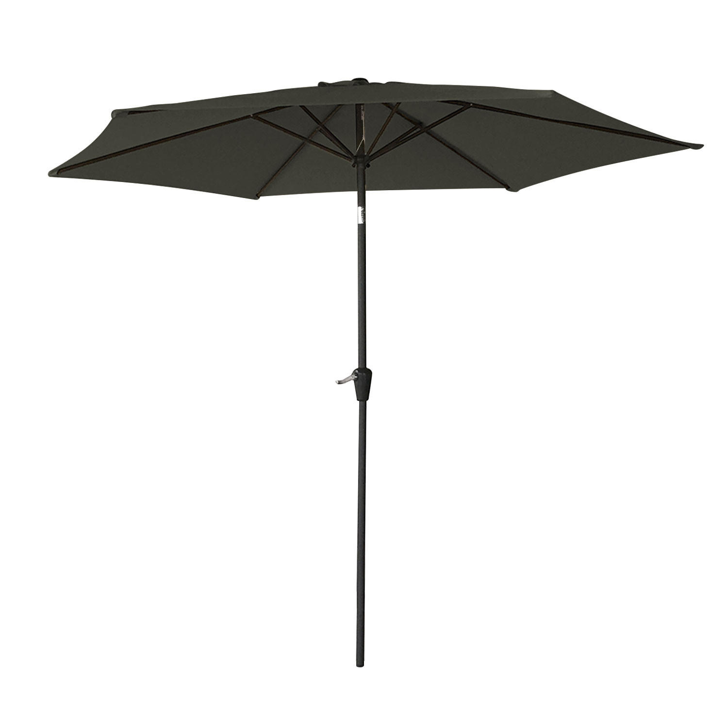 SONNENSCHIRM Hapuna Grau Ø 270 cm - Grau, Textil (270/270cm) - Happy Garden