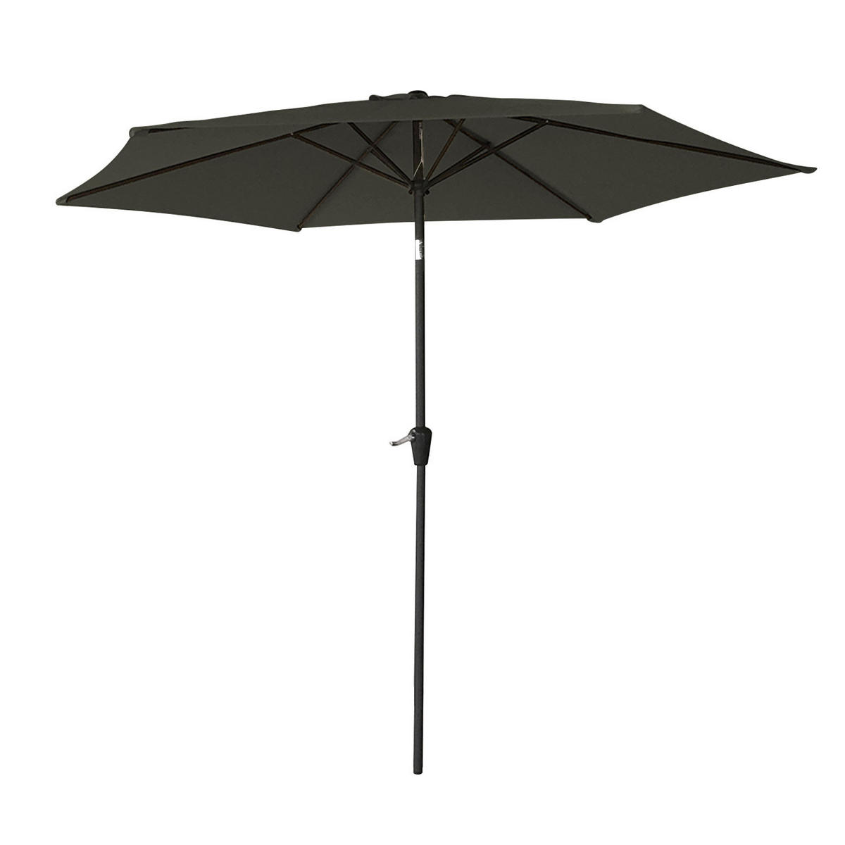 SONNENSCHIRM Hapuna Grau Ø 270 cm - Grau, Textil (270/270cm) - Happy Garden