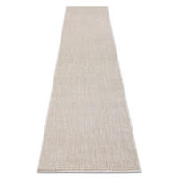 KOBEREC, behúň SISAL SION A5165A Melange ploché tkanie ecru / krém 70/250 cm - krémová, textil (70/250cm) - rugsX