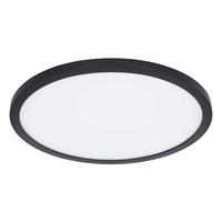 LED DECKENLEUCHTE Kunststoff Schwarz - Schwarz, Kunststoff (29.4/29.4/2.5cm) - Globo Lighting