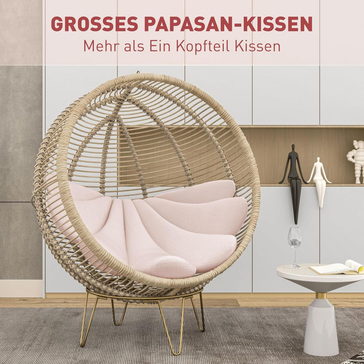 DEKOKISSEN SHELL Rosa - Pink, Textil (90/150cm) - Vercart