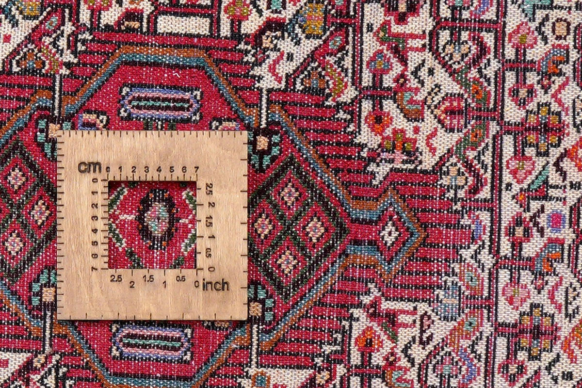 ORIENTTEPPICH handgeknüpft Assadabad Beige, Rot 121/86 cm Schurwolle - Beige/Rot, Textil (86/121cm) - Looma