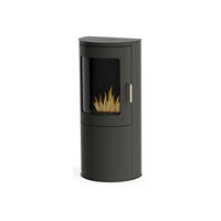 BIOETHANOL-OFEN Schwarz inklusive 1.5 L-Tank und 3 kW Leistung - Schwarz, Metall (44/96/30cm) - Purline
