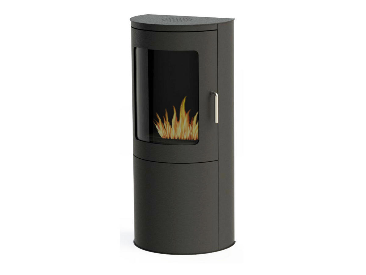 BIOETHANOL-OFEN Schwarz inklusive 1.5 L-Tank und 3 kW Leistung - Schwarz, Metall (44/96/30cm) - Purline