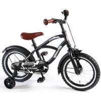 KINDERFAHRRAD Black Cruiser - Jungen - 14 Zoll - Rücktritt + Handbremse - Schwarz - Schwarz, Metall (57cm) - TPFSports