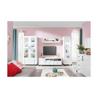 WOHNZIMMER Set – BERGEN System – Weiß - Weiß, Holzwerkstoff (90/190/40cm) - hi-markt