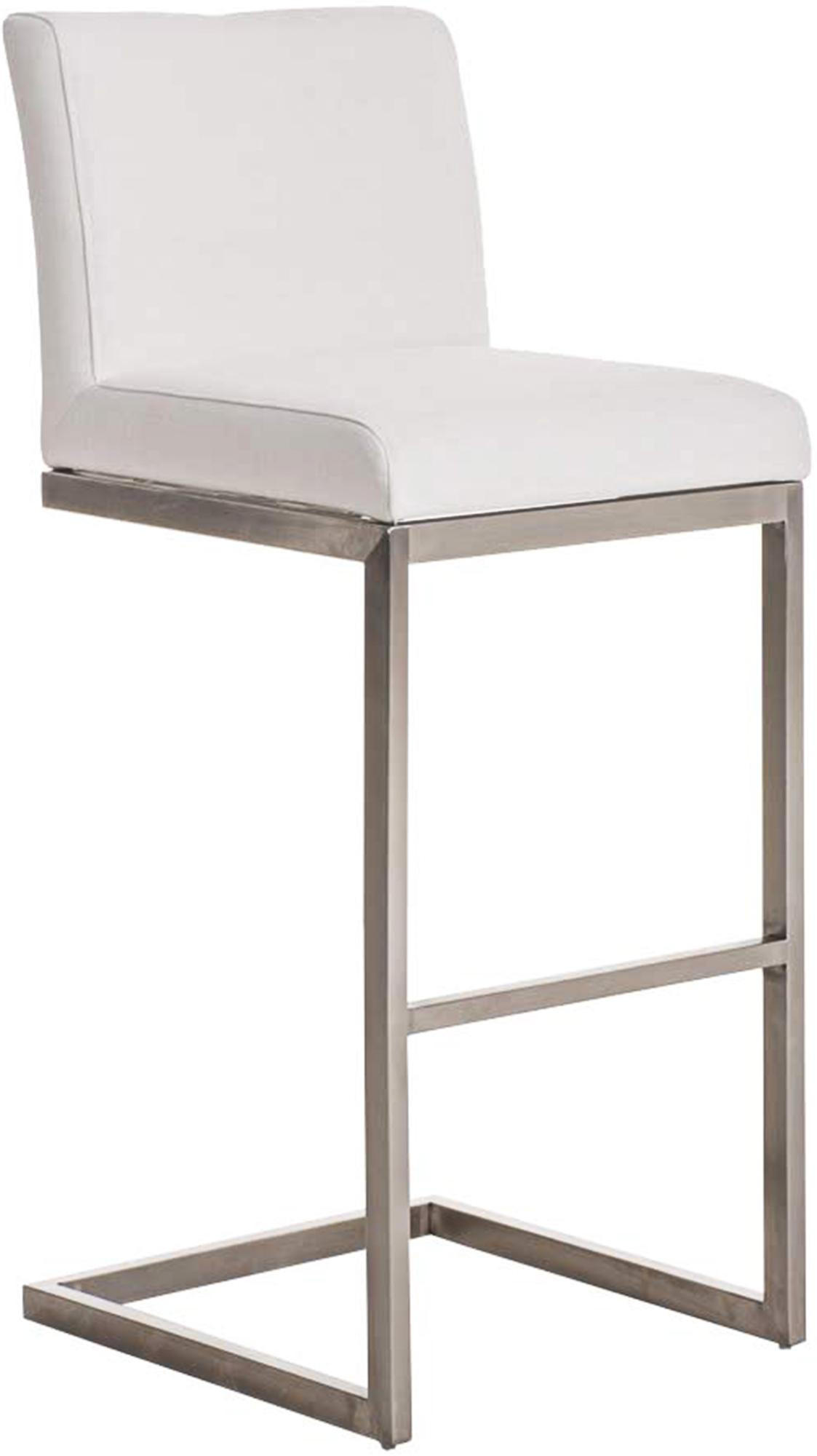 CLP Barhocker Weiß 42x104x48 cm